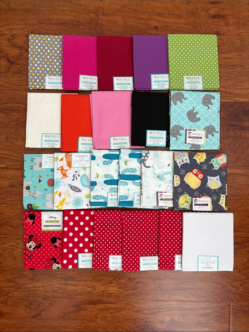 Waverly & Other brands Fat Quarters Fabric Bundle - Assorted all 22 Quarters NWT
